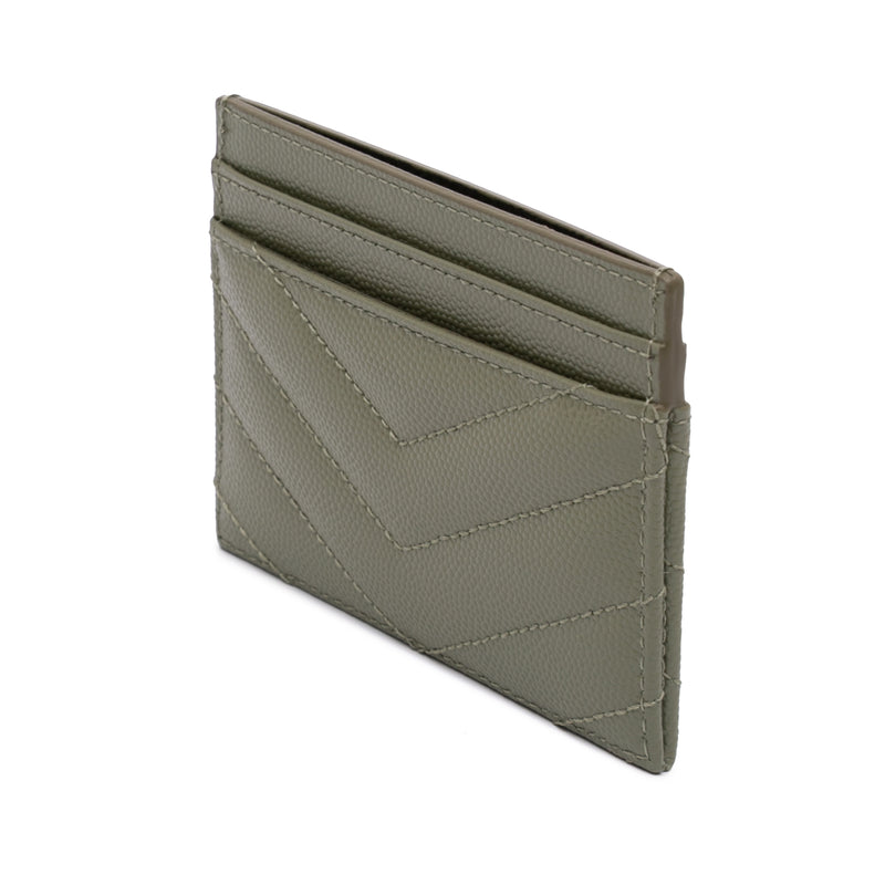 Grain de Poudre Matelasse Chevron Cassandre Card Holder - Image 2