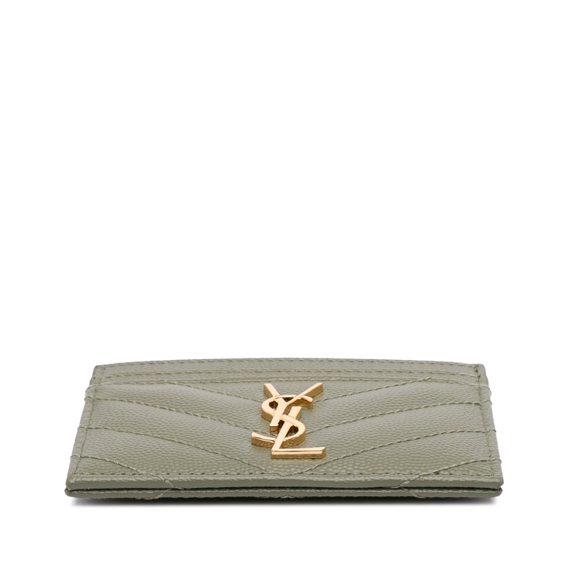 Grain de Poudre Matelasse Chevron Cassandre Card Holder - Image 3