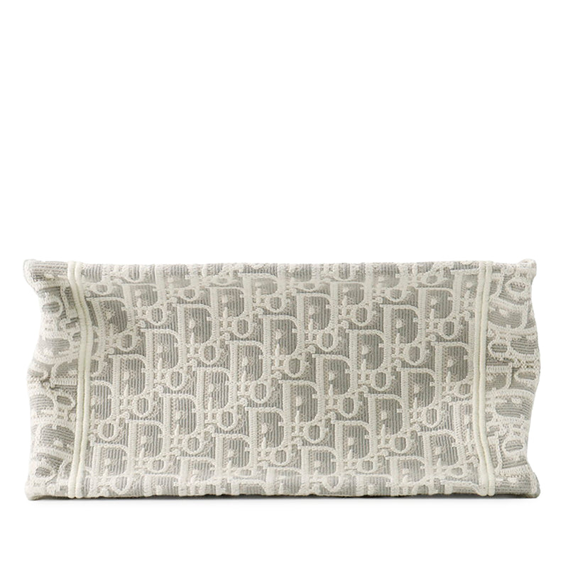 Mini Oblique Embroidered Canvas Lace Book Tote - Image 3