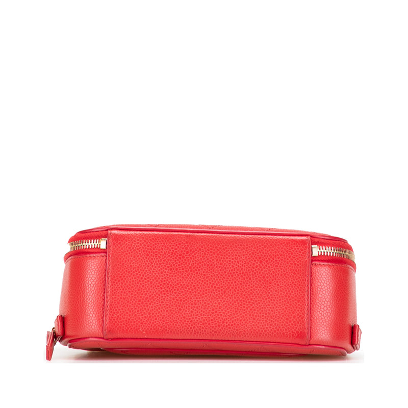 Small Quilted Caviar Top Handle Camera Bag - Image 3
