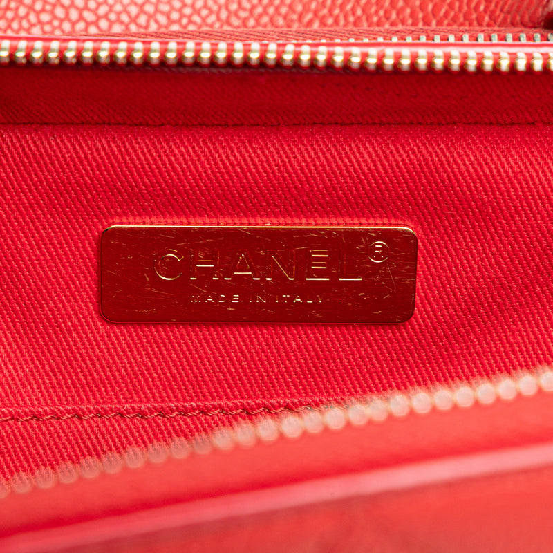 Small Quilted Caviar Top Handle Camera Bag - Image 6