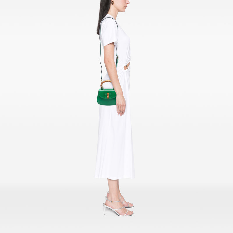 Mini Calfskin 1947 Bamboo Top Handle Bag - Image 5
