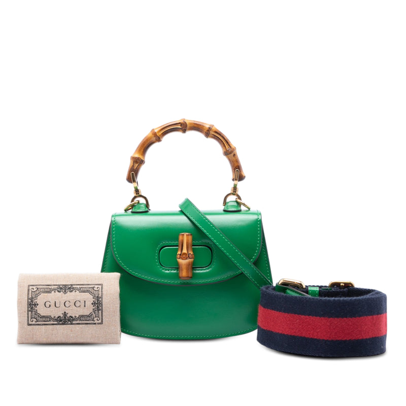 Mini Calfskin 1947 Bamboo Top Handle Bag - Image 6
