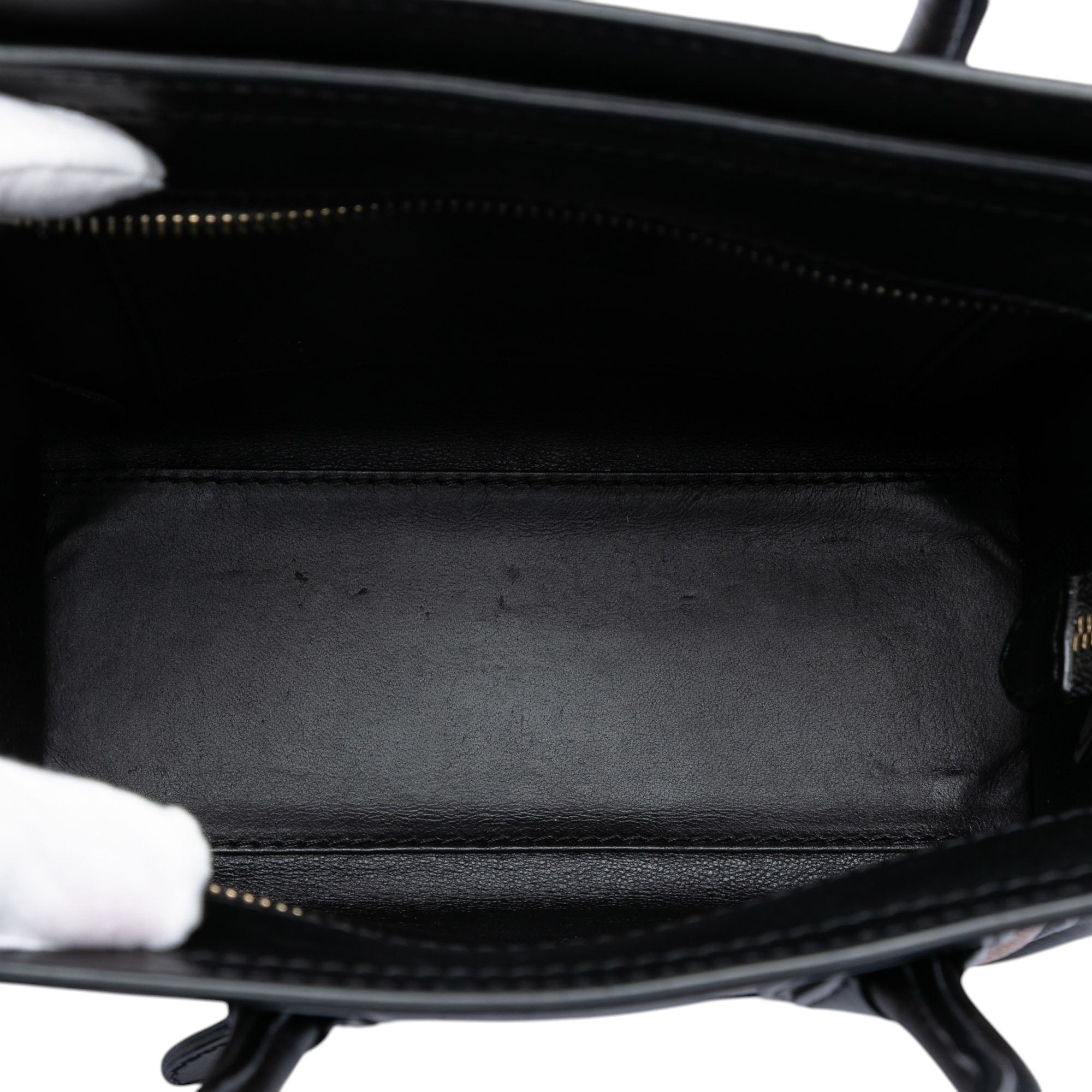 Nano Tricolor Leather Luggage Tote - Image 4