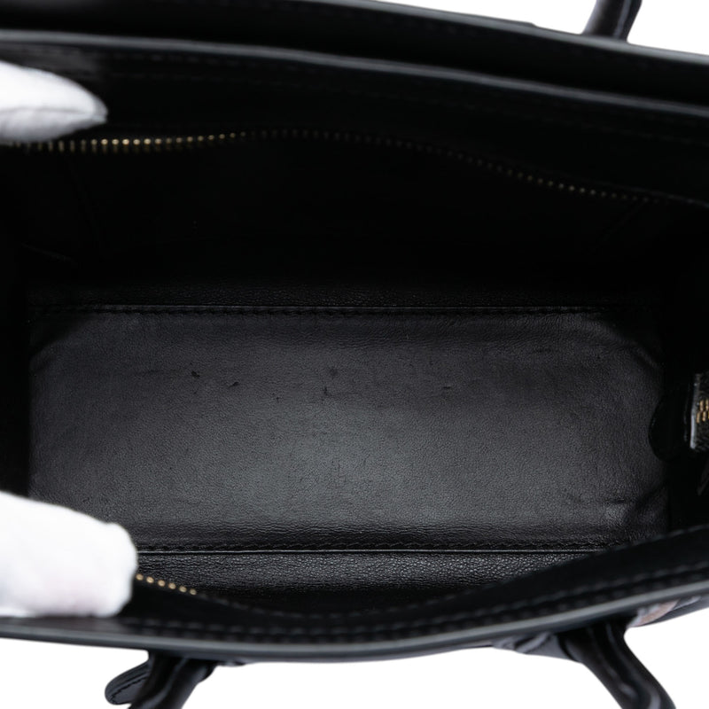 Nano Tricolor Leather Luggage Tote - Image 4