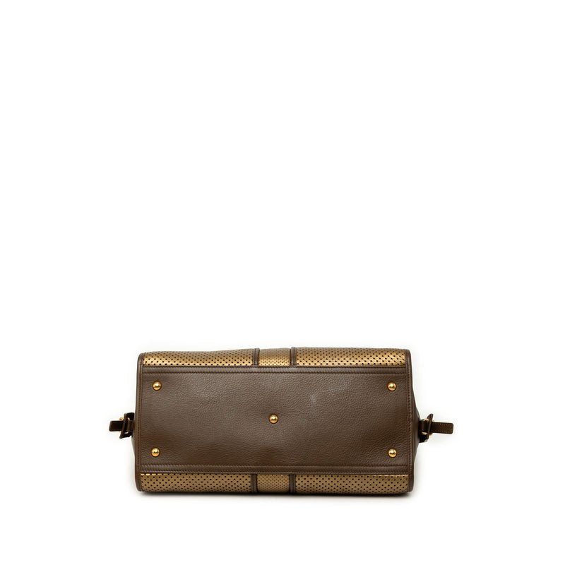 Medium Perforated Metallic Leather Cabas Chyc Tote - Image 3