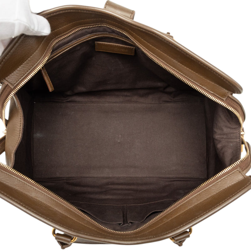 Medium Perforated Metallic Leather Cabas Chyc Tote - Image 4