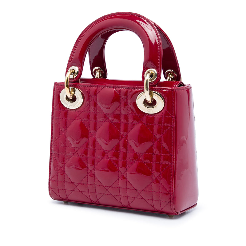 Mini Patent Cannage Lady Dior - Image 2