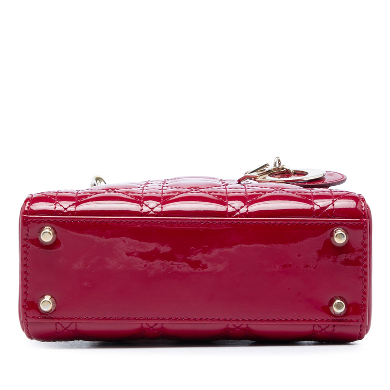 Mini Patent Cannage Lady Dior - Image 3