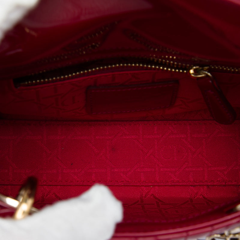 Mini Patent Cannage Lady Dior - Image 4