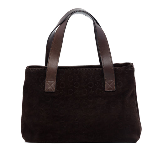 C Macadam Suede Handbag - Image 1