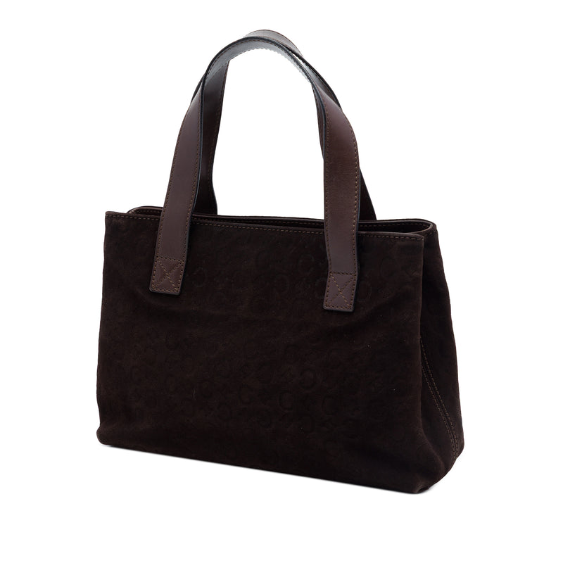 C Macadam Suede Handbag - Image 2