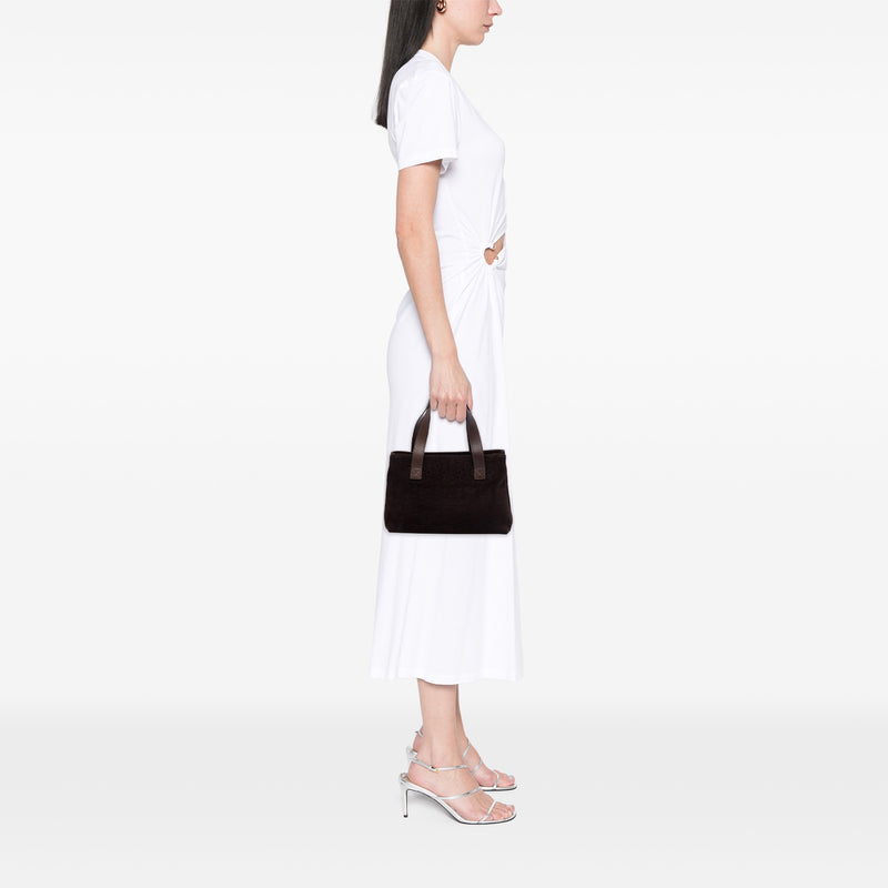 C Macadam Suede Handbag - Image 6