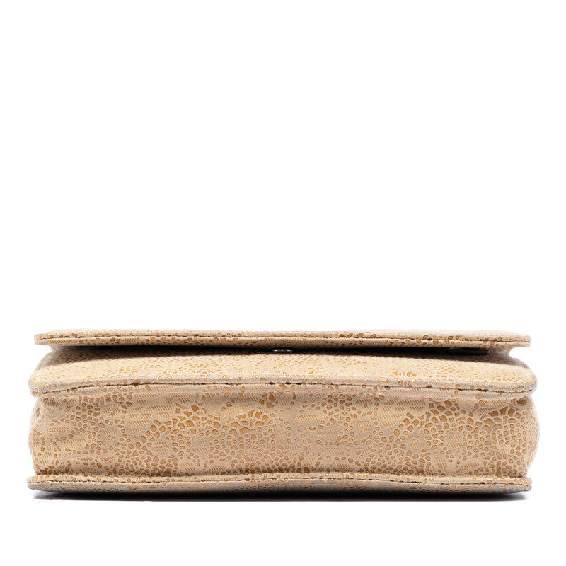 CC Lace Overlay Goatskin Wallet On Chain - Image 3