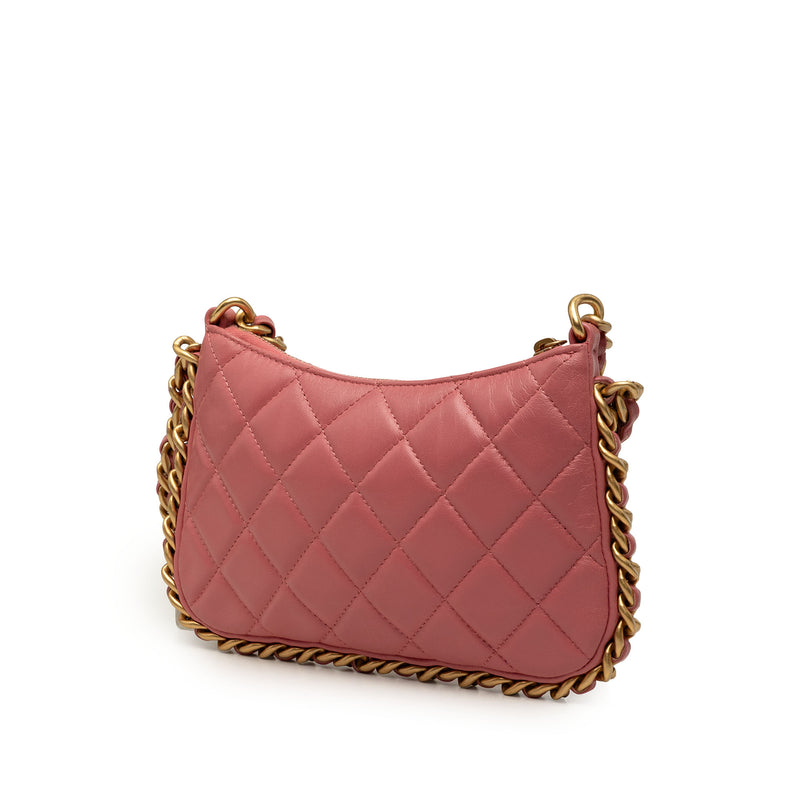 CC Quilted Lambskin Trendy Chain Around Hobo - Image 2