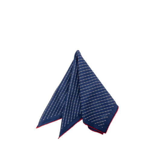 Geometric Pocket Square Silk Handkerchief - Image 1
