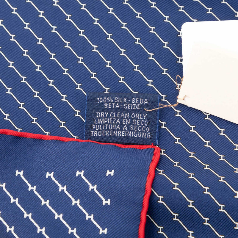 Geometric Pocket Square Silk Handkerchief - Image 3