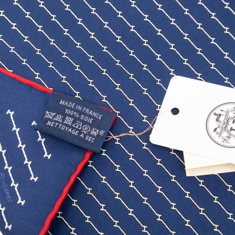 Geometric Pocket Square Silk Handkerchief - Image 4