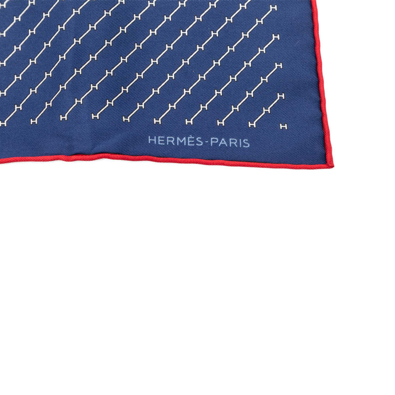 Geometric Pocket Square Silk Handkerchief - Image 5