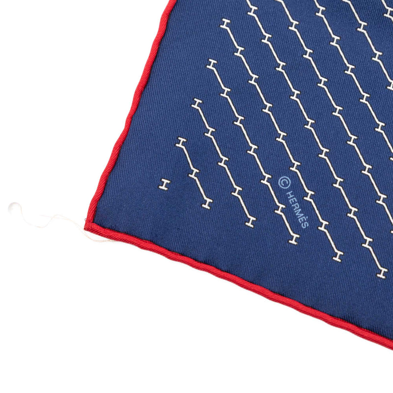 Geometric Pocket Square Silk Handkerchief - Image 6