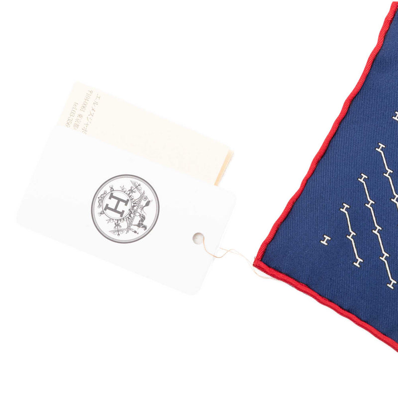 Geometric Pocket Square Silk Handkerchief - Image 7