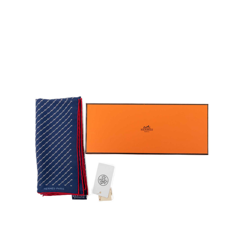 Geometric Pocket Square Silk Handkerchief - Image 8