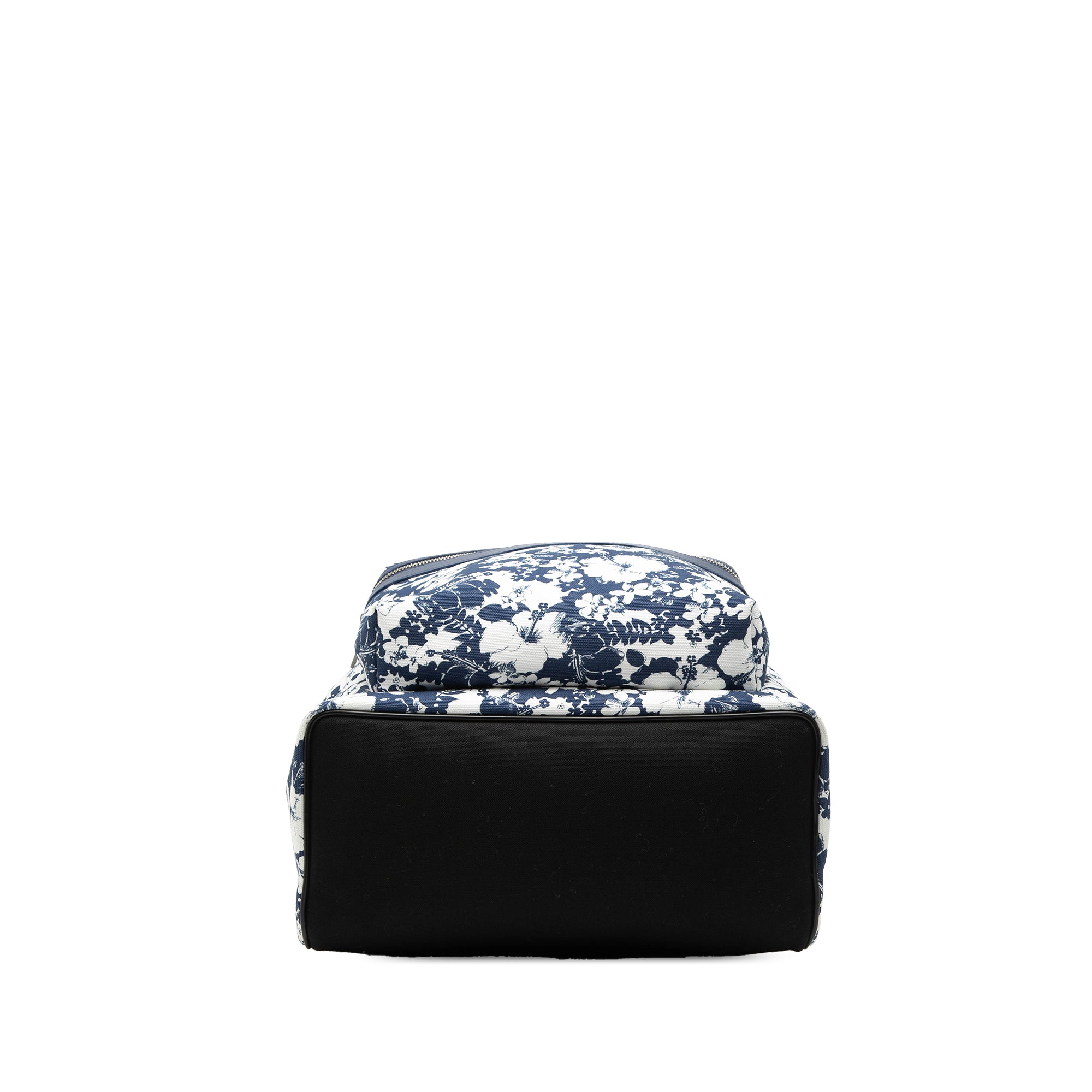 Canvas Hibiscus Flower City Backpack - Image 3