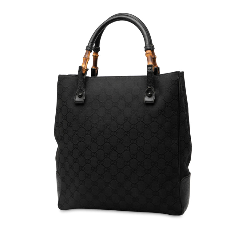 GG Canvas Bamboo Tote - Image 2
