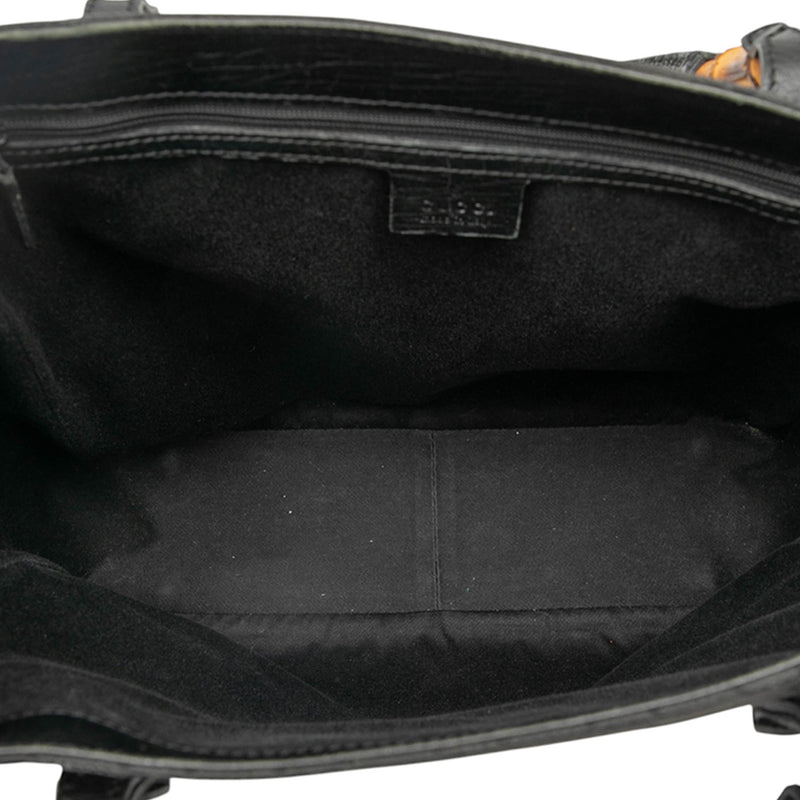 GG Canvas Bamboo Tote - Image 4