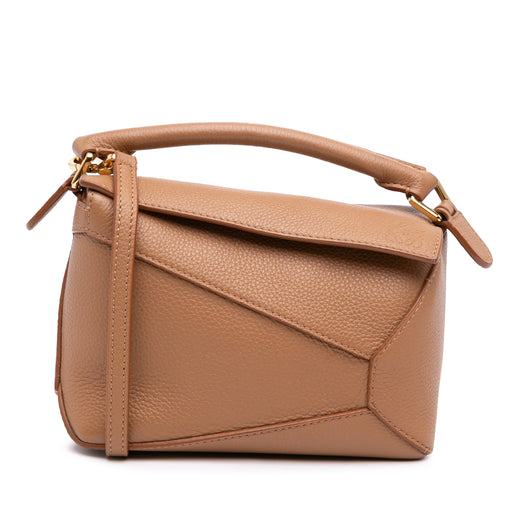Mini Calfskin Puzzle Edge Satchel - Image 1