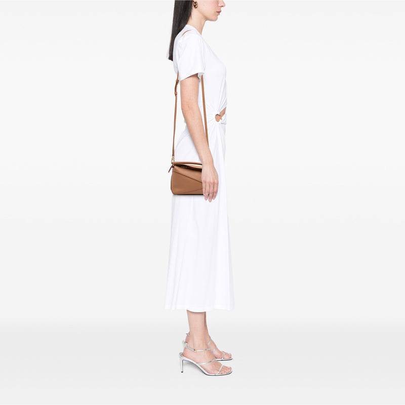Mini Calfskin Puzzle Edge Satchel - Image 6