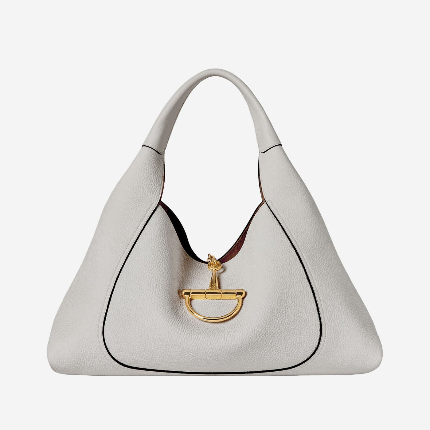 Gucci Softbit Maxi Shoulder Bag — White Leather