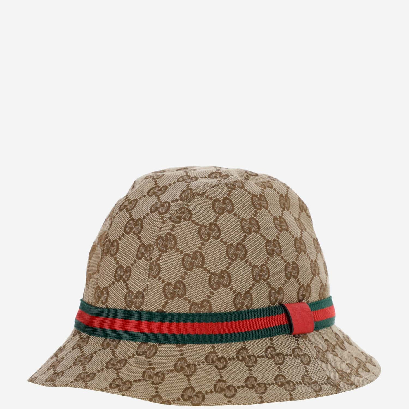 Gucci 411790 Gg Canvas Fedora Hat — Beige Polyester Fedoras