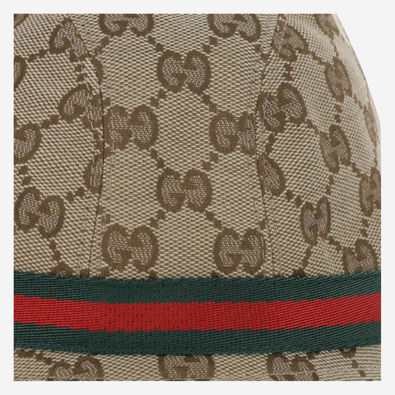 Gucci 411790 Gg Canvas Fedora Hat — Beige Polyester Fedoras