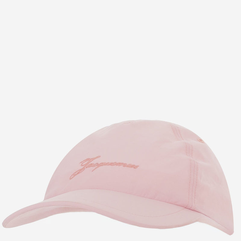 Jacquemus Acu00799aw00645 Nylon Baseball Cap — Pink Caps