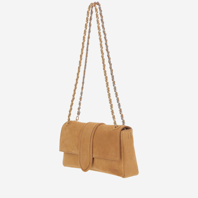 Jacquemus Suede Shoulder Bag — Brown