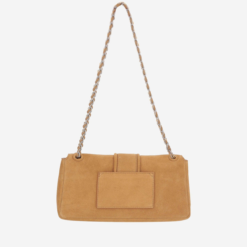Jacquemus Suede Shoulder Bag — Brown