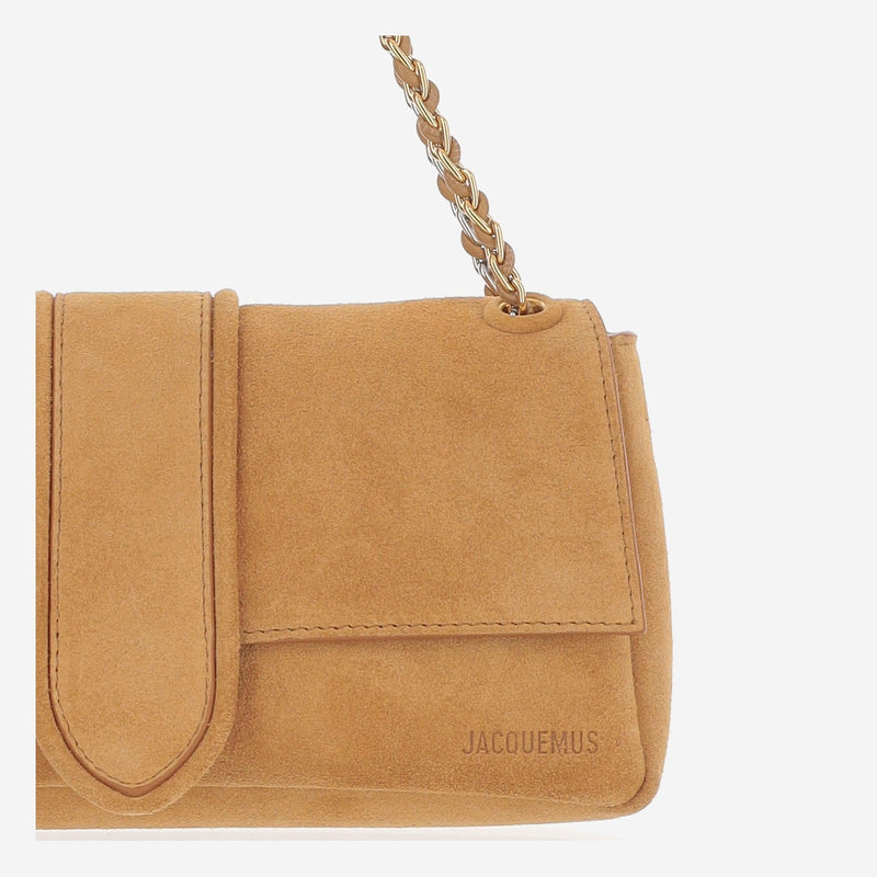Jacquemus Suede Shoulder Bag — Brown