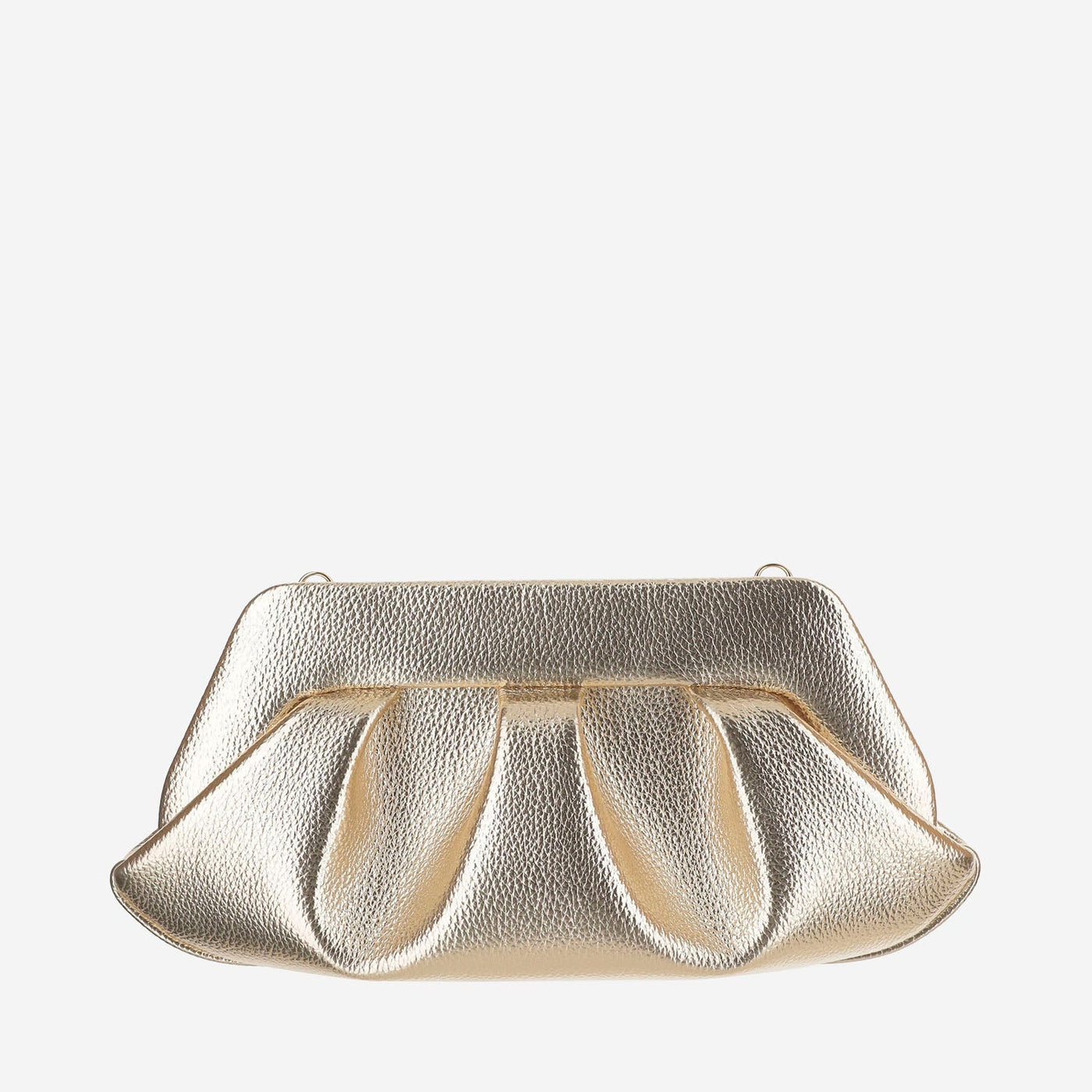 Themoirè Bios Shoulder Bag — Gold Vegan Leather
