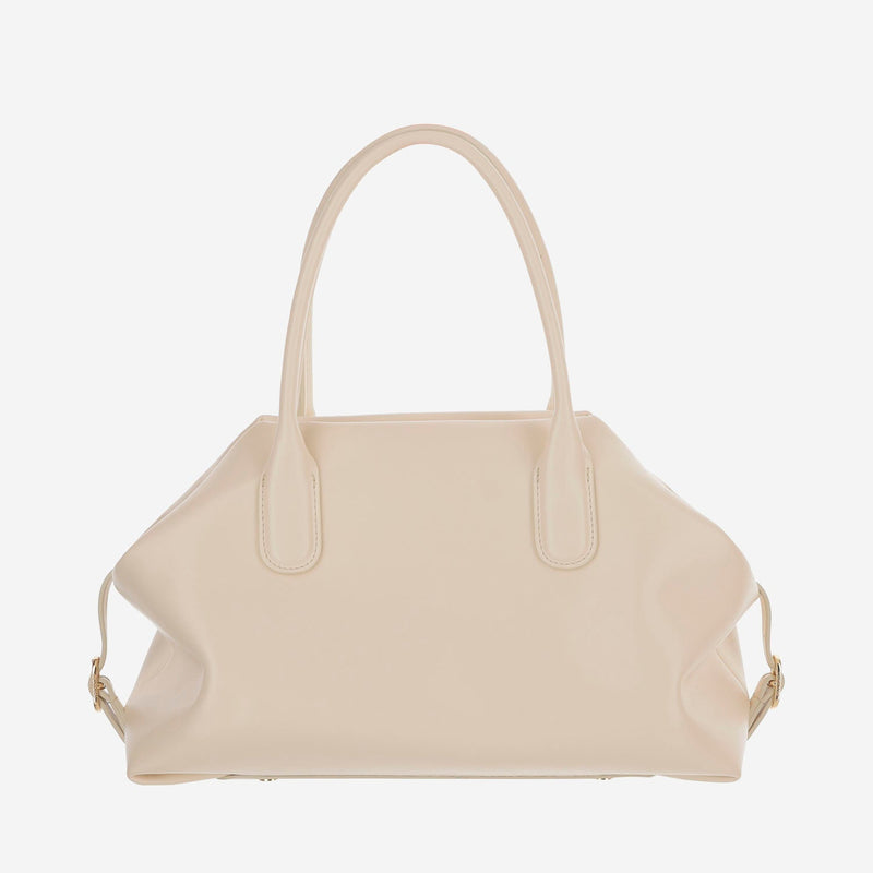 Themoirè Talia Shoulder Bag — Beige Vegan Leather