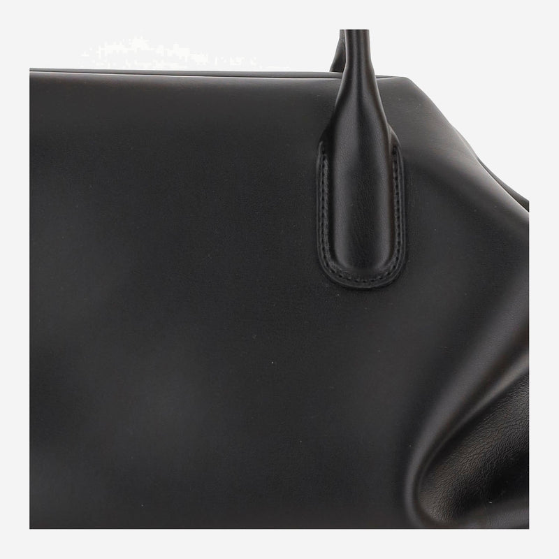 Themoirè Talia Shoulder Bag — Black Vegan Leather