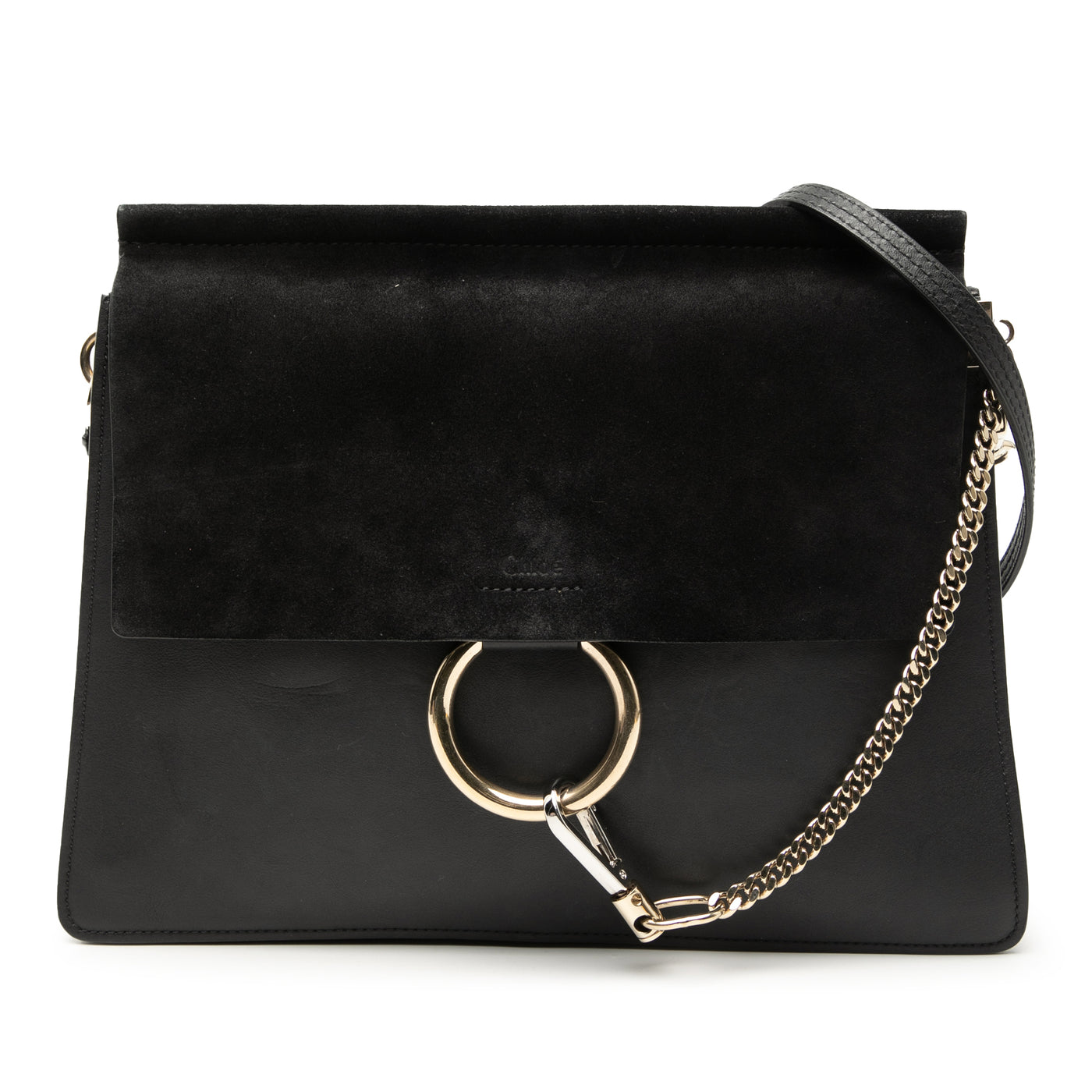 Medium Calfskin and Suede Faye Crossbody - Image 1
