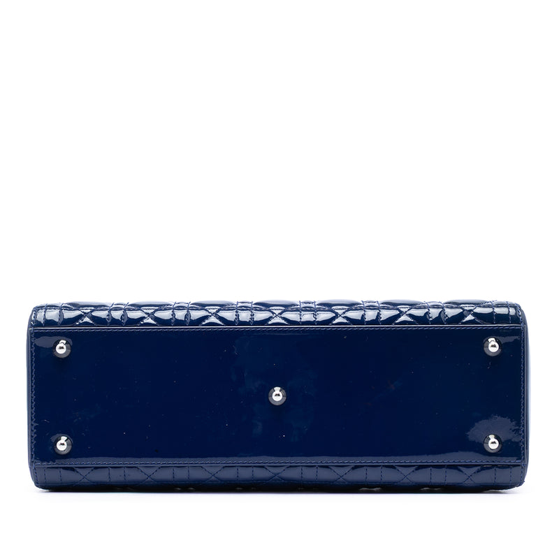 Large Patent Cannage Lady Dior - Image 3
