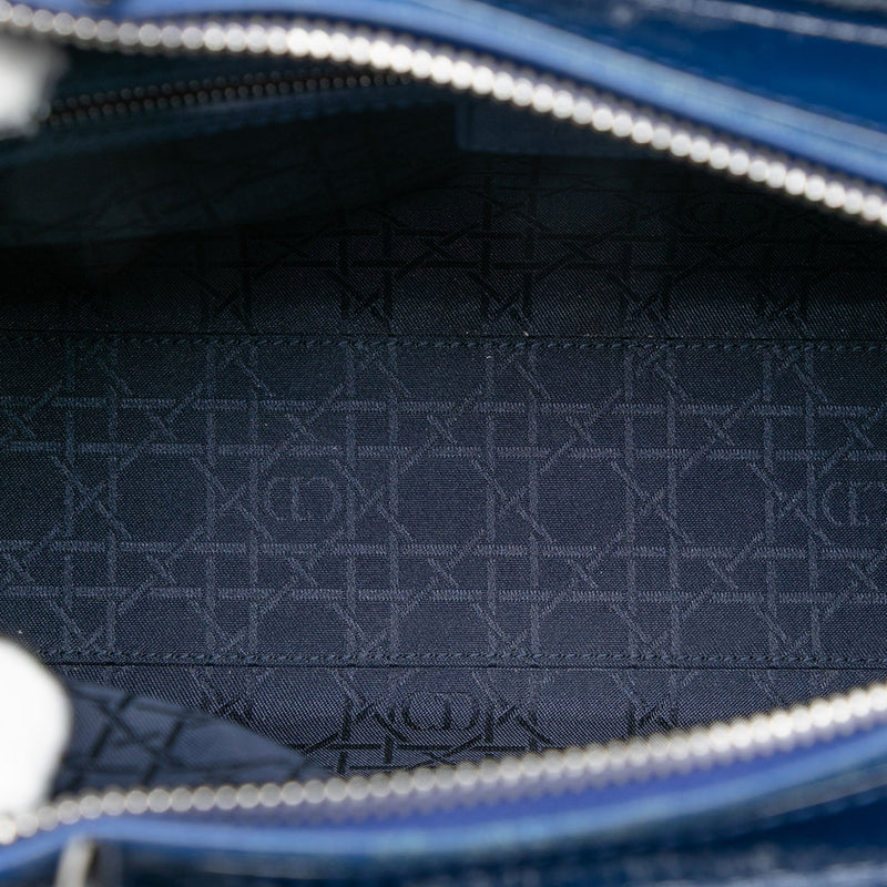 Large Patent Cannage Lady Dior - Image 4