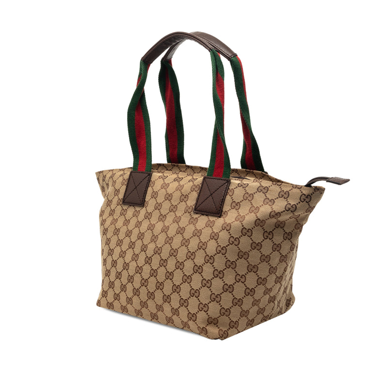 GG Canvas Web Tote - Image 2