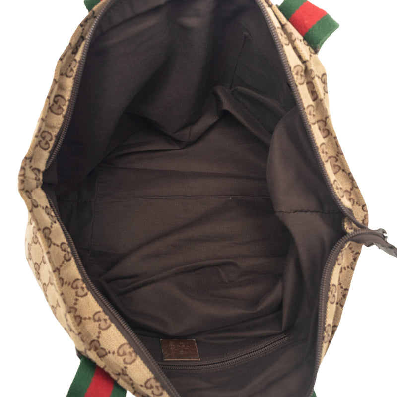GG Canvas Web Tote - Image 4