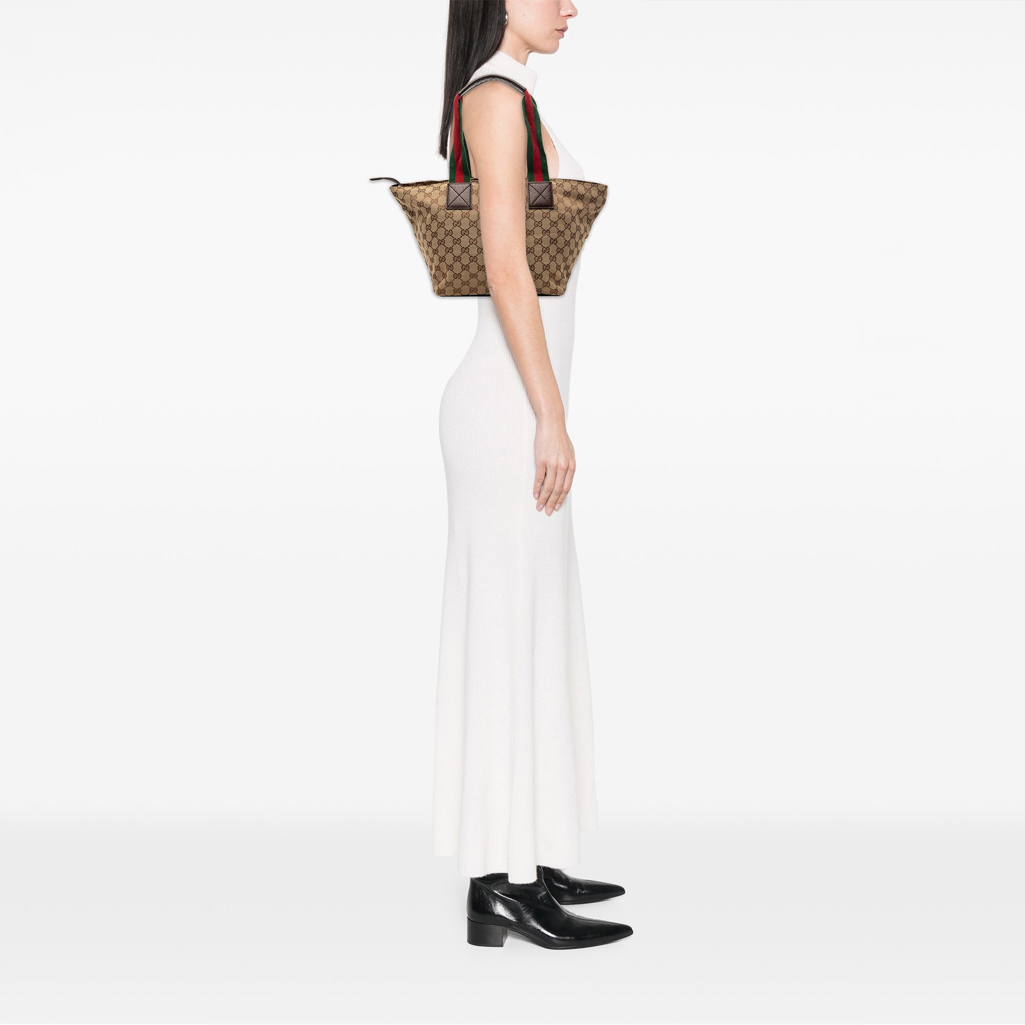 GG Canvas Web Tote - Image 7