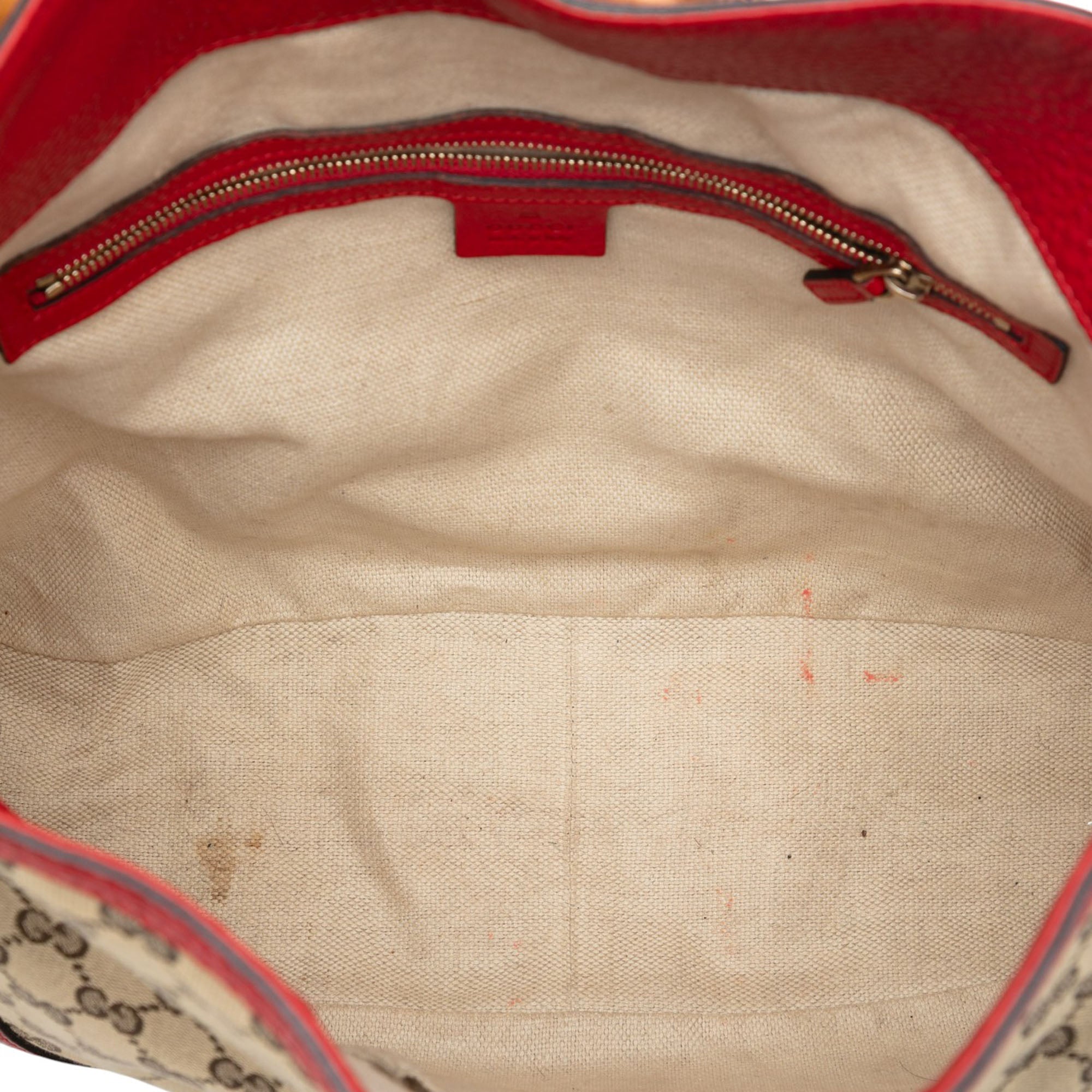 GG Canvas Bamboo Diana Satchel - Image 4