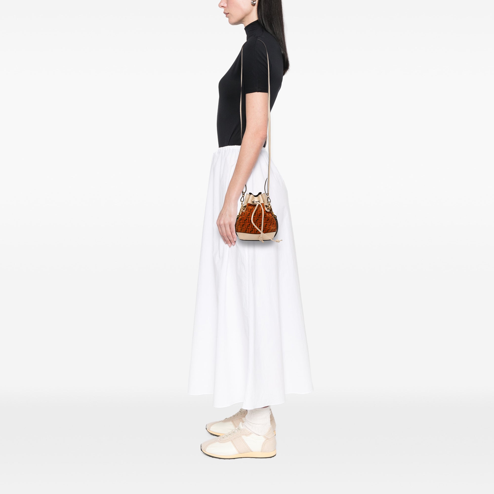 Mini Zucca Suede Mon Tresor Bucket Bag - Image 11