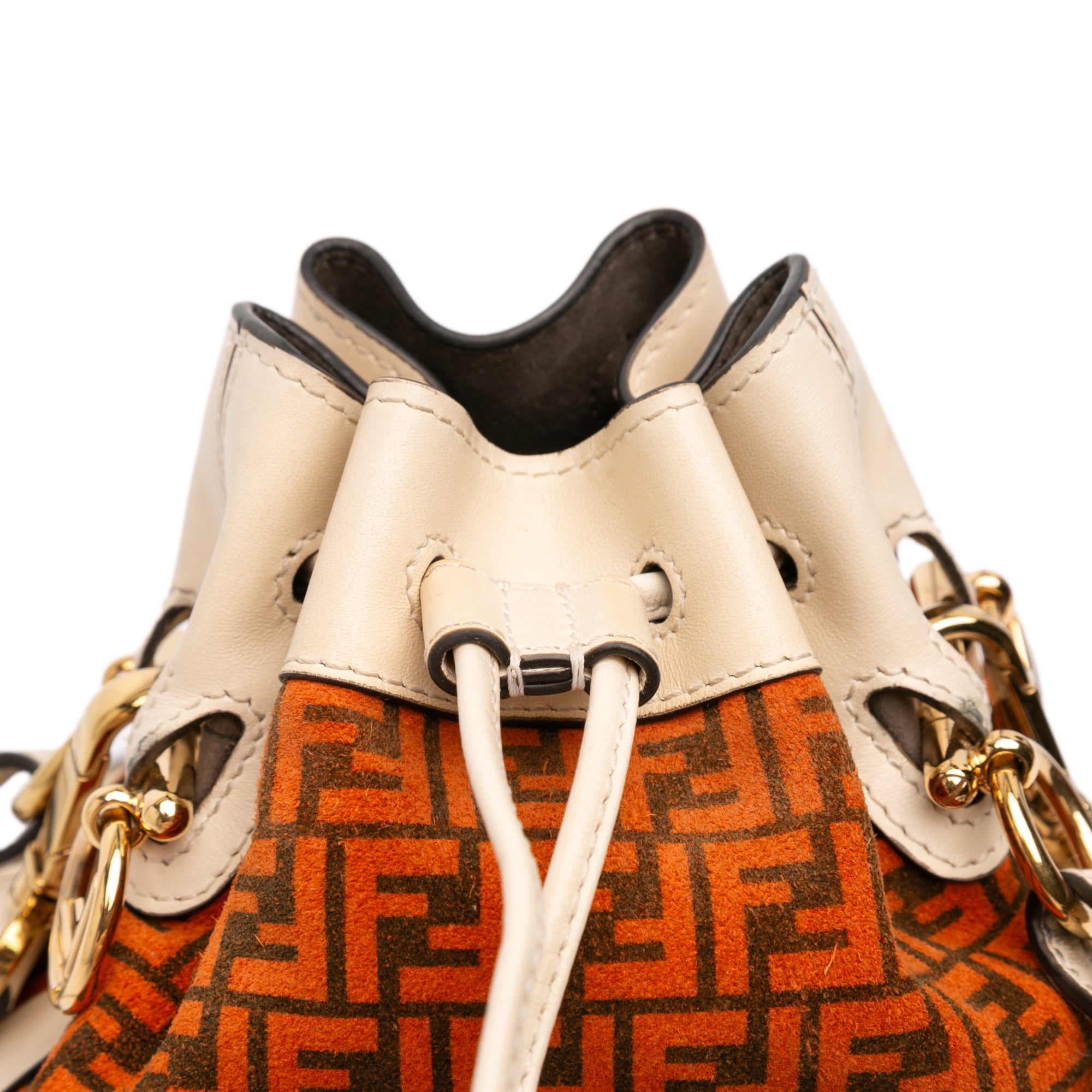 Mini Zucca Suede Mon Tresor Bucket Bag - Image 7